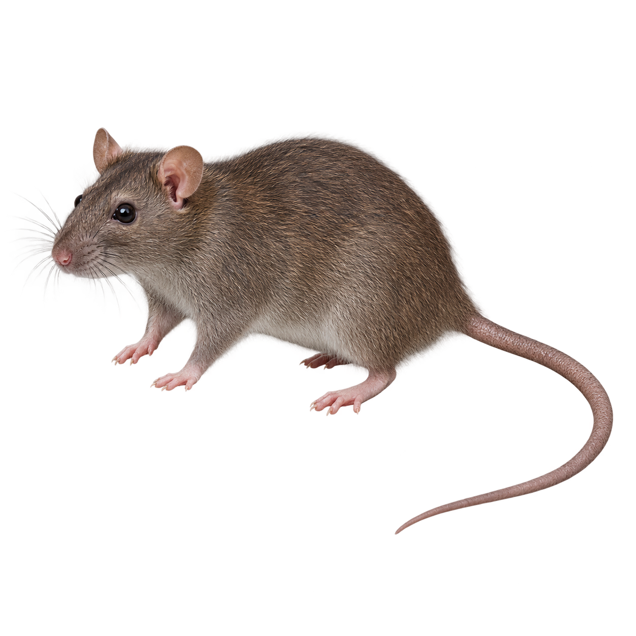 Rato isolado em fundo transparente